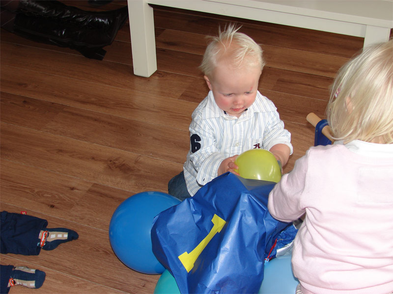 Verjaardag Pim  -  1 jaar